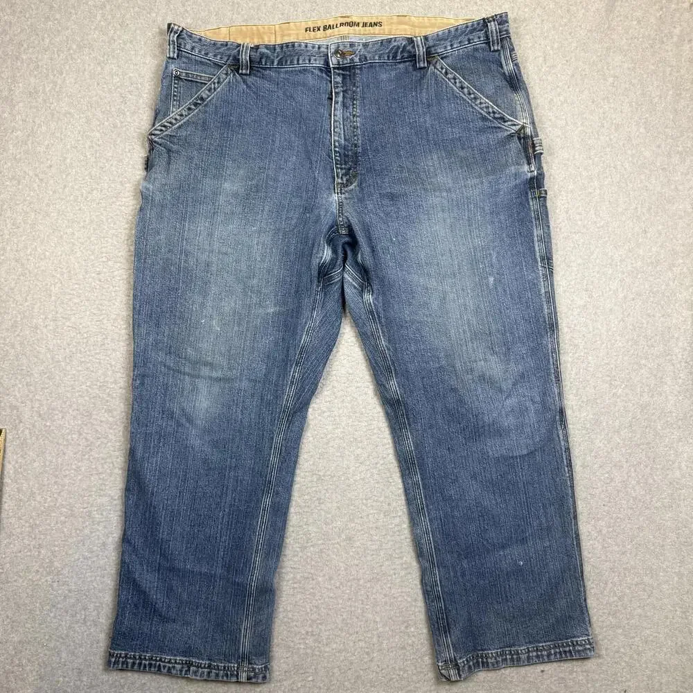 Duluth Trading Co Men's Size 44x30 Flex Ballroom Jeans Relaxed Fit Blue
